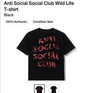 Anti Social Social Club Wild Life Tee XL